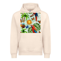 Sandshell parrot in the sun seamless pattern Urban Hoodie - BundleAndBundleShop