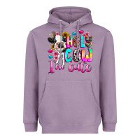 Lavender holy cow  m cute Heavyweight Hoodie - texasbilliewilder