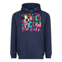 Navy holy cow  m cute Heavyweight Hoodie - texasbilliewilder