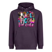 Plum holy cow  m cute Heavyweight Hoodie - texasbilliewilder