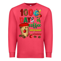 Cardinal 100 days of coffee and chaos Premium Sweatshirt - texasbilliewilder