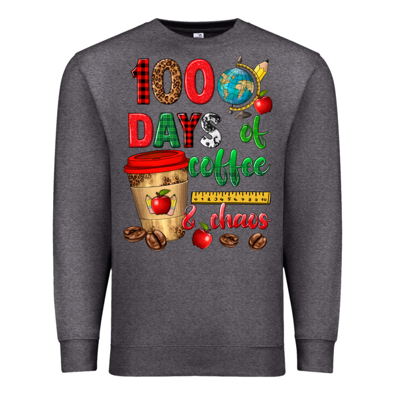 100 Days Of Coffee And Chaos Premium Sweatshirt by texasbilliewilder | Teevron