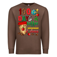 Chestnut 100 days of coffee and chaos Premium Sweatshirt - texasbilliewilder