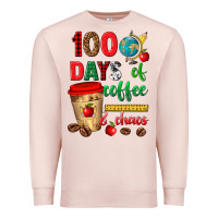 Pale Pink 100 days of coffee and chaos Premium Sweatshirt - texasbilliewilder