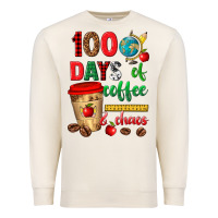 Sandshell 100 days of coffee and chaos Premium Sweatshirt - texasbilliewilder