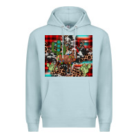 Blue Mist christmas reinder Premium Hoodie - JahusDesignShop