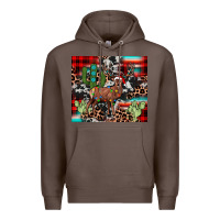 Coffee christmas reinder Premium Hoodie - JahusDesignShop