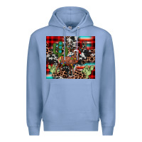Colony Blue christmas reinder Premium Hoodie - JahusDesignShop