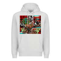 Dove Grey christmas reinder Premium Hoodie - JahusDesignShop