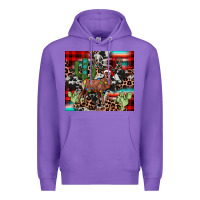 Purple christmas reinder Premium Hoodie - JahusDesignShop
