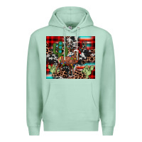 Seafoam christmas reinder Premium Hoodie - JahusDesignShop