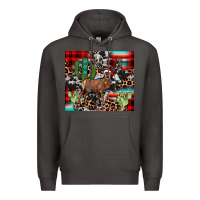 Smoke christmas reinder Premium Hoodie - JahusDesignShop