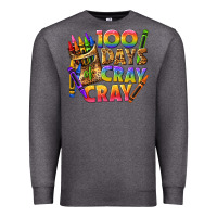 Charcoal Heather 100 days of cray cray tbw Premium Sweatshirt - texasbilliewilder