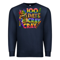 Navy 100 days of cray cray tbw Premium Sweatshirt - texasbilliewilder