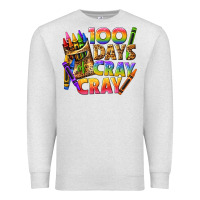 Oatmeal Heather 100 days of cray cray tbw Premium Sweatshirt - texasbilliewilder