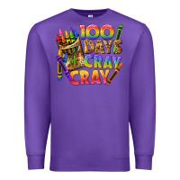 Purple 100 days of cray cray tbw Premium Sweatshirt - texasbilliewilder