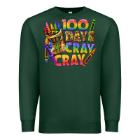 Sports Green 100 days of cray cray tbw Premium Sweatshirt - texasbilliewilder