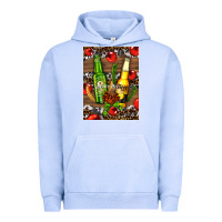 Pigment Grape Ice beer bottles with wheat and barley Urban Hoodie - AdoDesignShop