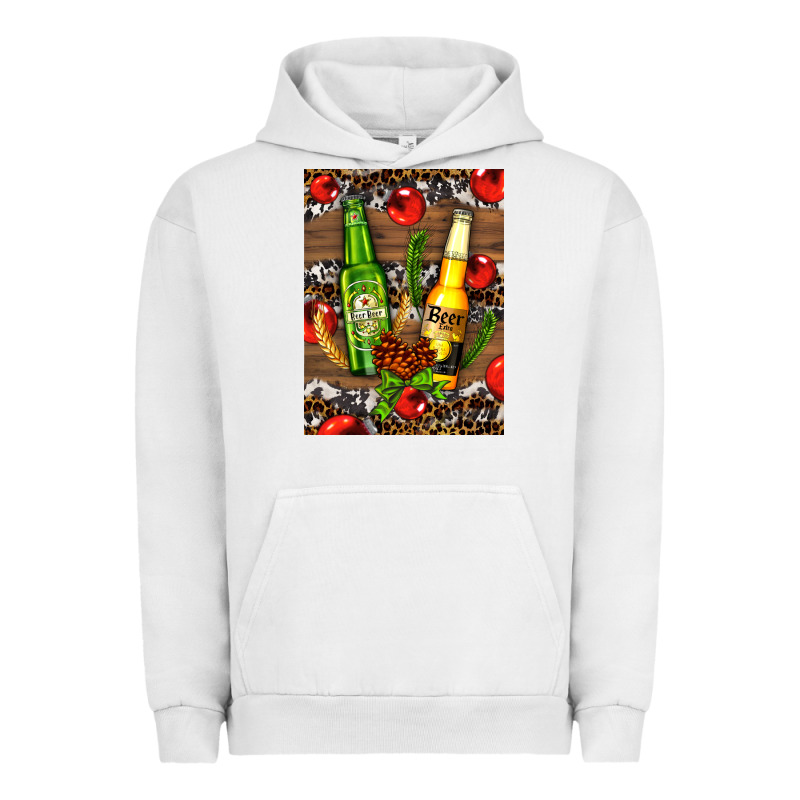 Beer Bottles With Wheat And Barley Urban Hoodie by AdoDesignShop | Teevron