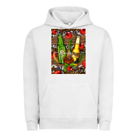 Pigment Lunar Rock beer bottles with wheat and barley Urban Hoodie - AdoDesignShop