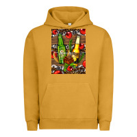 Pigment Peanut Butter beer bottles with wheat and barley Urban Hoodie - AdoDesignShop