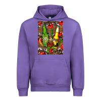 Tulip beer bottles with wheat and barley Urban Hoodie - AdoDesignShop