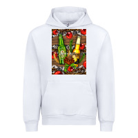 White beer bottles with wheat and barley Urban Hoodie - AdoDesignShop