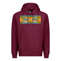 Burgundy Blessed mama Premium Hoodie - Artiststas