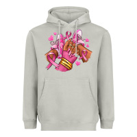Moon Dust Breast Cancer afro girl sneakers Heavyweight Hoodie - RanaPortraitStore