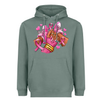Sage Breast Cancer afro girl sneakers Heavyweight Hoodie - RanaPortraitStore