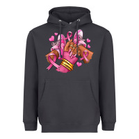 Smoke Breast Cancer afro girl sneakers Heavyweight Hoodie - RanaPortraitStore