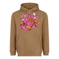Toasted Coconut Breast Cancer afro girl sneakers Heavyweight Hoodie - RanaPortraitStore