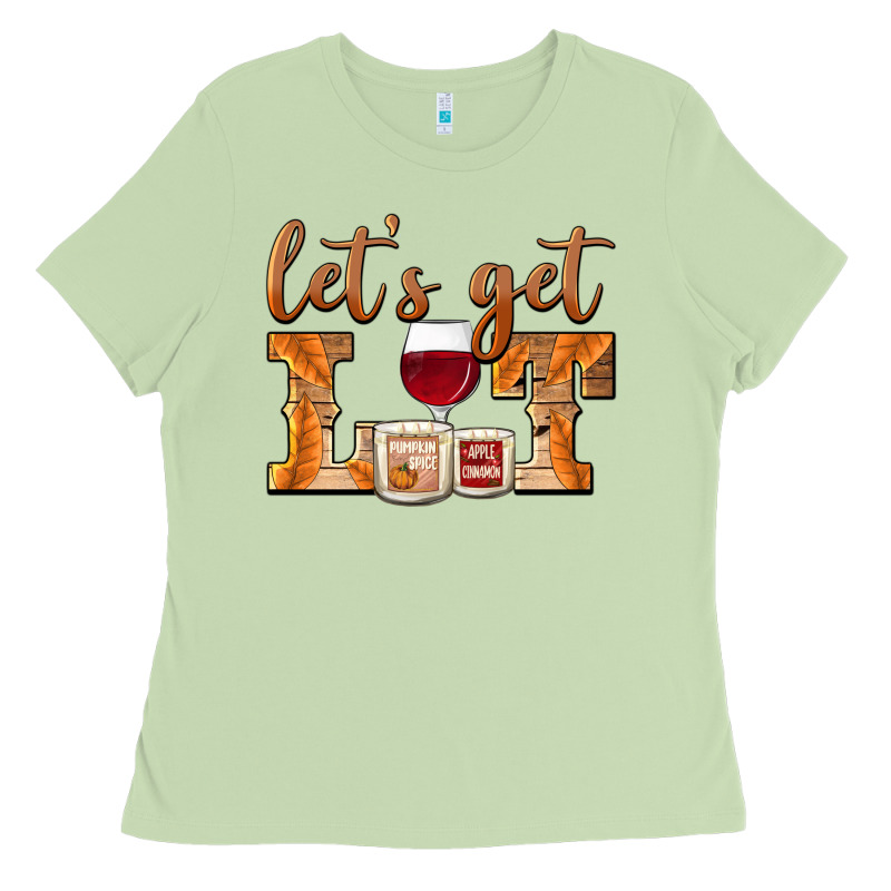 Let's Get Lit Candles Ladies Tee by BarkalooDesign | Teevron