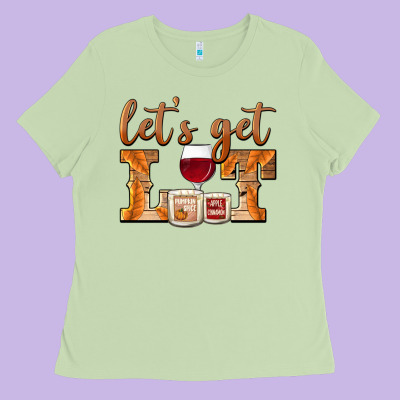 Let's Get Lit Candles Ladies Tee Designed By Barkaloodesign