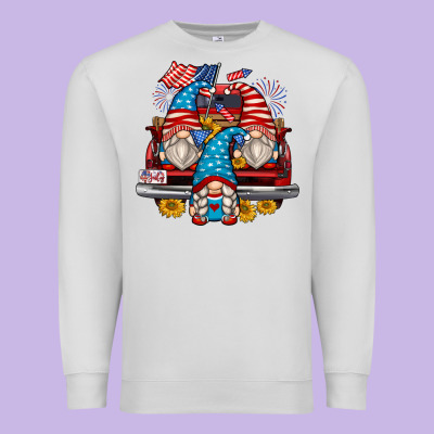 4th Of July Gnomes Farm Truck Premium Sweatshirt Designed By Zillion Design Studio