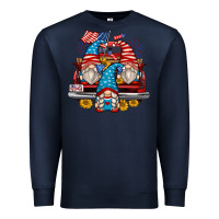 Navy 4th of july gnomes farm truck Premium Sweatshirt - Zillion Design Studio
