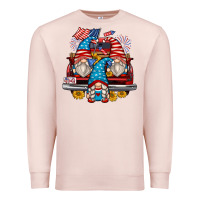 Pale Pink 4th of july gnomes farm truck Premium Sweatshirt - Zillion Design Studio