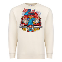 Sandshell 4th of july gnomes farm truck Premium Sweatshirt - Zillion Design Studio