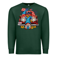 Sports Green 4th of july gnomes farm truck Premium Sweatshirt - Zillion Design Studio