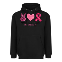 Black Peace Love Cure Cancer Heavyweight Hoodie - RanaPortraitStore