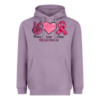 Lavender Peace Love Cure Cancer Heavyweight Hoodie - RanaPortraitStore
