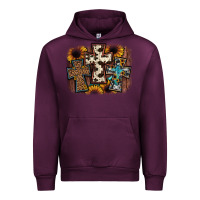 Mauve Wine cross background Urban Hoodie - JahusDesignShop