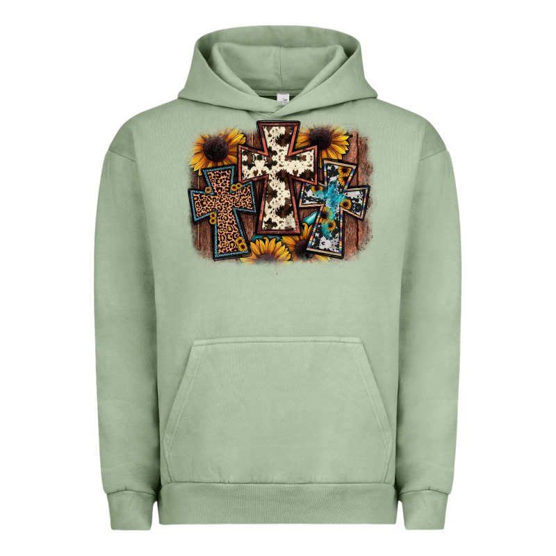 Cross Background Urban Hoodie by JahusDesignShop | Teevron