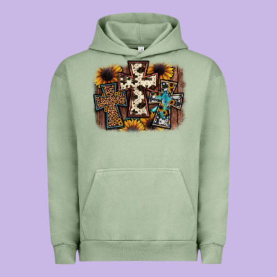 Cross Background Urban Hoodie Designed By Jahusdesignshop