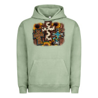 Pigment Oil Green cross background Urban Hoodie - JahusDesignShop