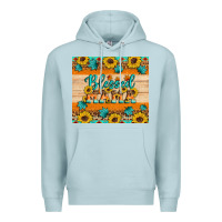 Blue Mist Blessed mama Premium Hoodie - Artiststas