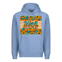 Colony Blue Blessed mama Premium Hoodie - Artiststas