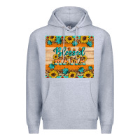 Heather Grey Blessed mama Premium Hoodie - Artiststas