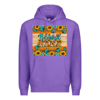 Purple Blessed mama Premium Hoodie - Artiststas