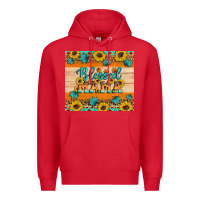 Red Blessed mama Premium Hoodie - Artiststas